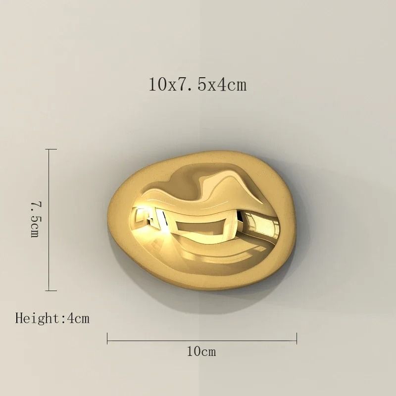 Modern Electroplated Stone Wall Hanging Art For Living Room Decor 10