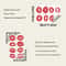 Red Lip Print Wall Stickers Self Adhesive Bedroom Bathroom Decor Decals 1
