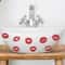Red Lip Print Wall Stickers Self Adhesive Bedroom Bathroom Decor Decals 2
