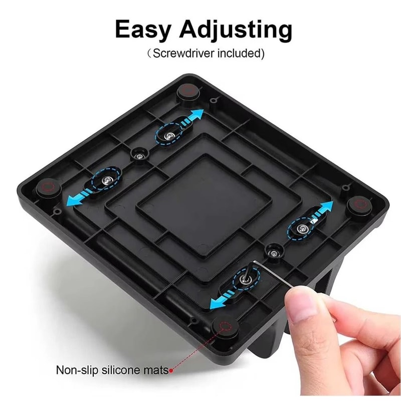 Adjustable 4 Slot Vertical Laptop Stand Space Saving Desk Organizer 5