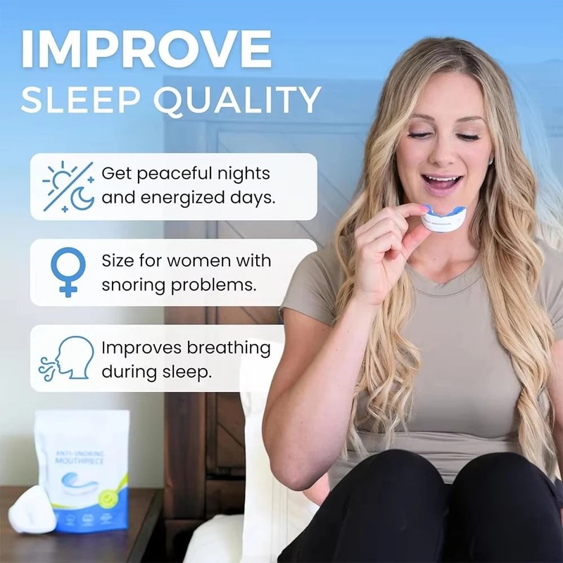 Adjustable Anti Snoring Mouth Guard Sleep Mouthpiece For Bruxism And Better Breathing 4