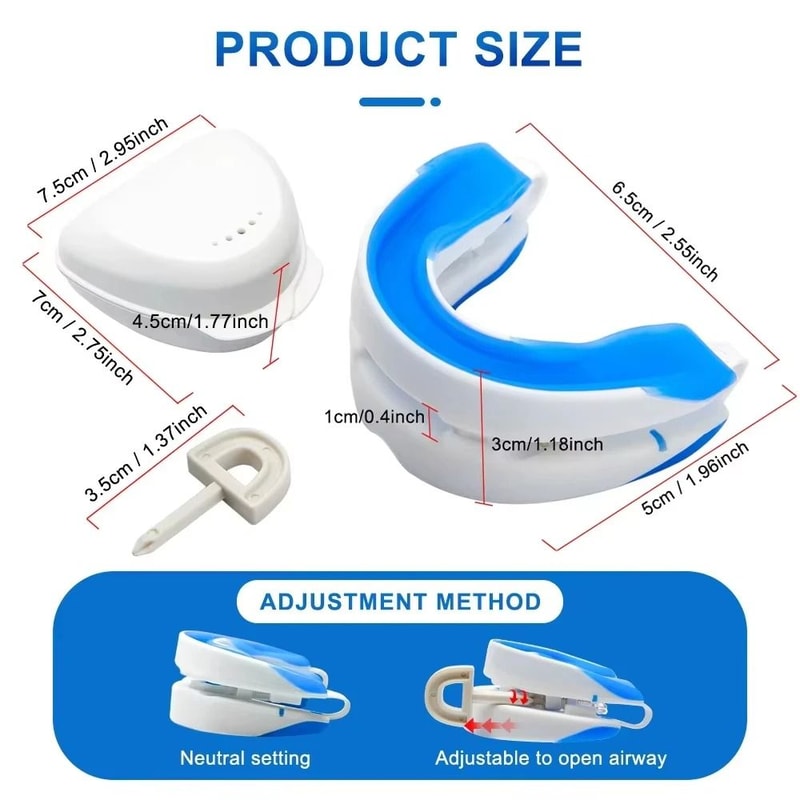 Adjustable Anti Snoring Mouth Guard Sleep Mouthpiece For Bruxism And Better Breathing 6