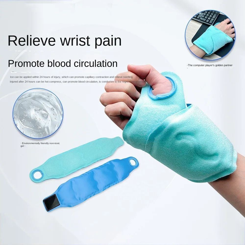 Wrist Ice Pack Wrap For Carpal Tunnel Relief Adjustable Gel Cold Therapy Brace 2