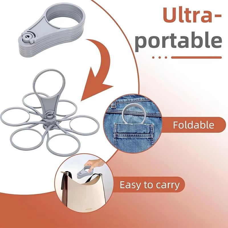 Foldable 6 Cup Reusable Drink Carrier Portable Coffee Cup Holder With Handle 4