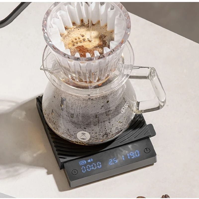 TIMEMORE Black Mirror Mini Coffee Scale With Flow Rate Timer For Espresso And Pour Over 3