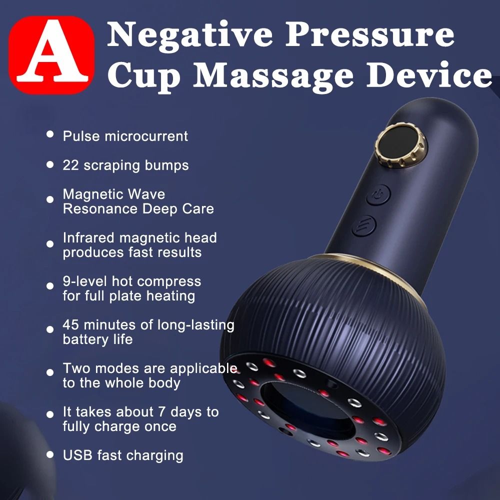 Electric Gua Sha Massager EMS Microcurrent Hot Compress Body Slimming Device 6