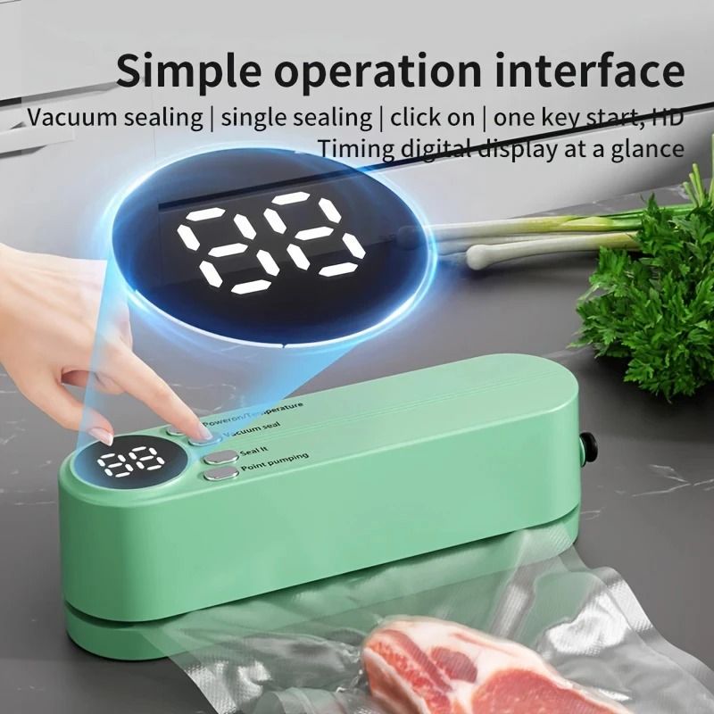 Wireless USB Handheld Vacuum Sealer Multifunction Food Saver With Suction And Sealing 4