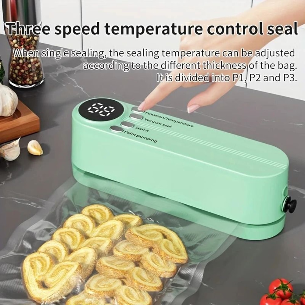 Wireless USB Handheld Vacuum Sealer Multifunction Food Saver With Suction And Sealing 6