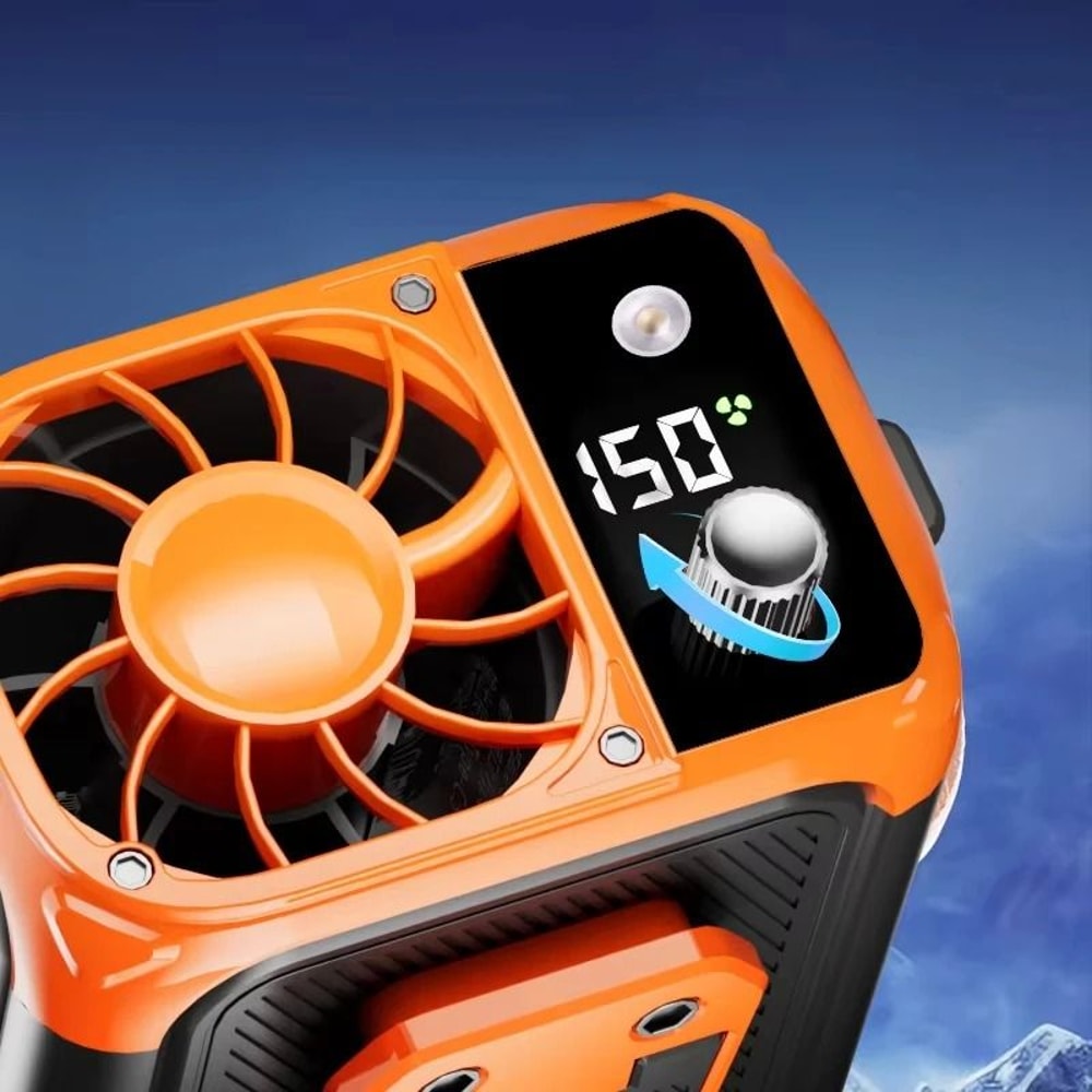 Mini High Speed Waist Fan USB Rechargeable Bladeless Neck And Clip Cooling Fan 4