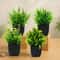 Artificial Bonsai Plant Mini Potted Green Tree Decor For Home And Office 0