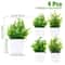 Artificial Bonsai Plant Mini Potted Green Tree Decor For Home And Office 6