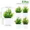 Artificial Bonsai Plant Mini Potted Green Tree Decor For Home And Office 6