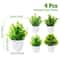 Artificial Bonsai Plant Mini Potted Green Tree Decor For Home And Office 13