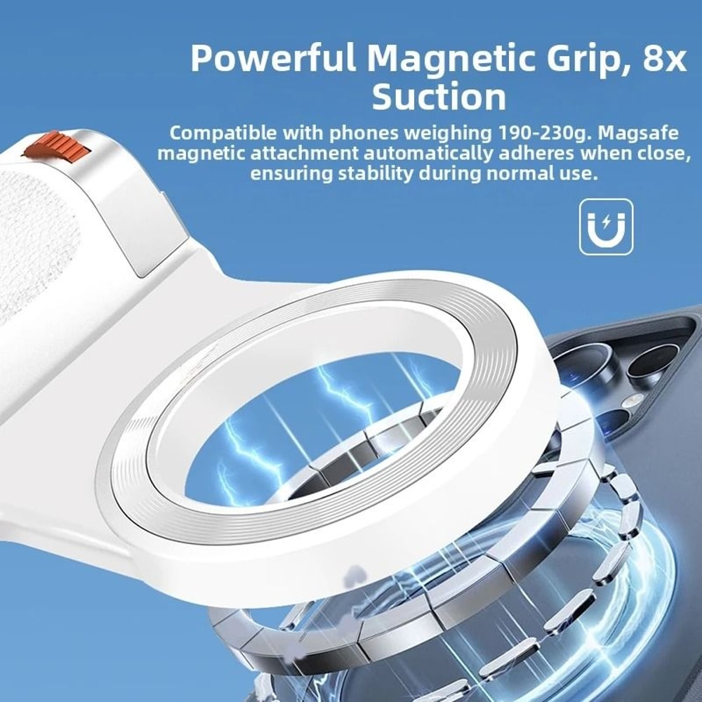 PH80 Magnetic Camera Grip With Remote Shutter And Fill Light Phone Handle 3