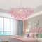 Modern Crystal Branch Chandelier Pink Blue Teardrop Ceiling Light 0
