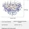 Modern Crystal Branch Chandelier Pink Blue Teardrop Ceiling Light 9