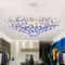 Modern Crystal Branch Chandelier Pink Blue Teardrop Ceiling Light 1
