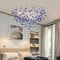 Modern Crystal Branch Chandelier Pink Blue Teardrop Ceiling Light 3