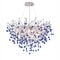 Modern Crystal Branch Chandelier Pink Blue Teardrop Ceiling Light 7