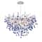 Modern Crystal Branch Chandelier Pink Blue Teardrop Ceiling Light 11