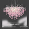 Modern Crystal Branch Chandelier Pink Blue Teardrop Ceiling Light 16
