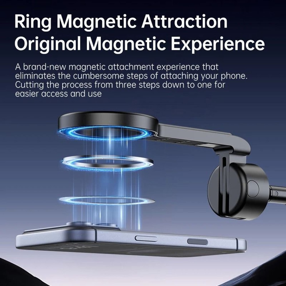T18 Magnetic Phone Tripod Selfie Stick Wireless Grip Desktop Stand 2
