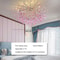 Modern Crystal Branch Chandelier Pink Blue Teardrop Ceiling Light 21