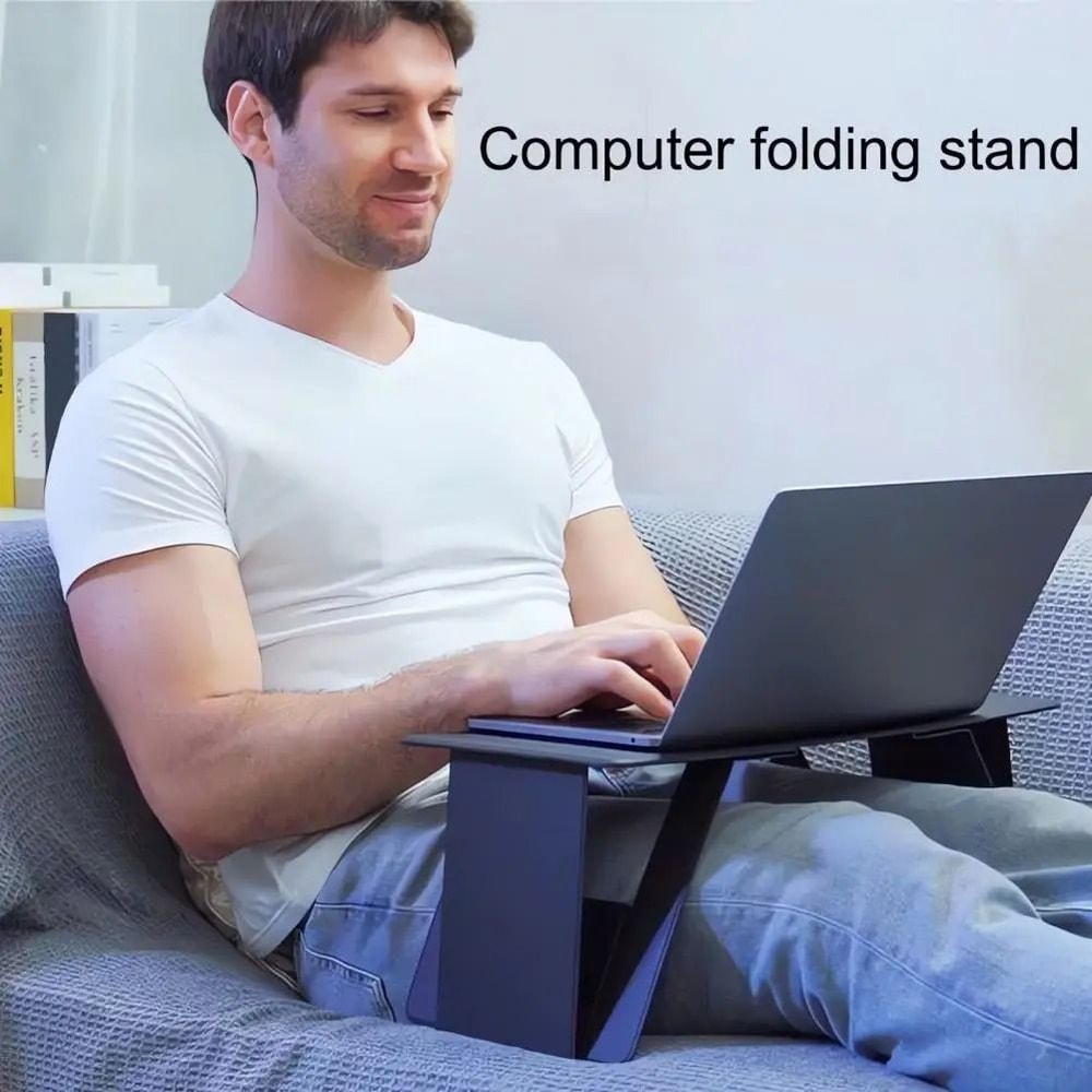 6 In 1 Foldable Laptop Stand Adjustable Multi Angle Portable Desk Riser 5