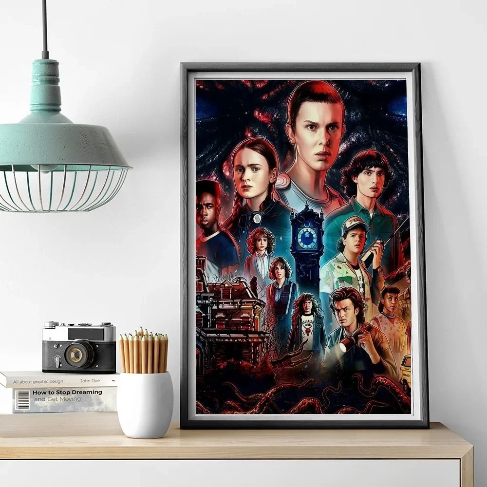 Stranger Things Retro Canvas Poster Vintage TV Series Wall Art Decor 7