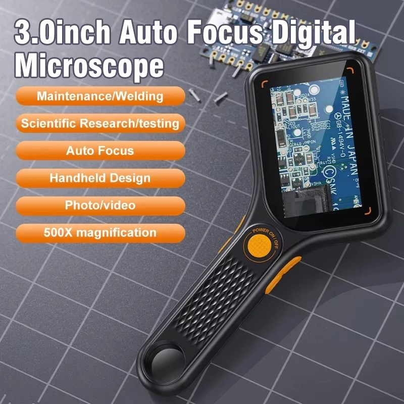500X Digital Handheld Microscope 30in IPS Screen Autofocus Coin And Inspection Viewer 1