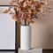 Modern Striped Ceramic Look Plastic Flower Vase Decorative Mini Floral Display 1