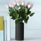 Modern Striped Ceramic Look Plastic Flower Vase Decorative Mini Floral Display 3