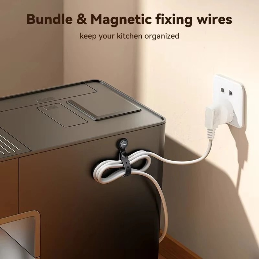 Magnetic Cable Organizer Ties 6PCS Adjustable Wire Management Straps 433in 2