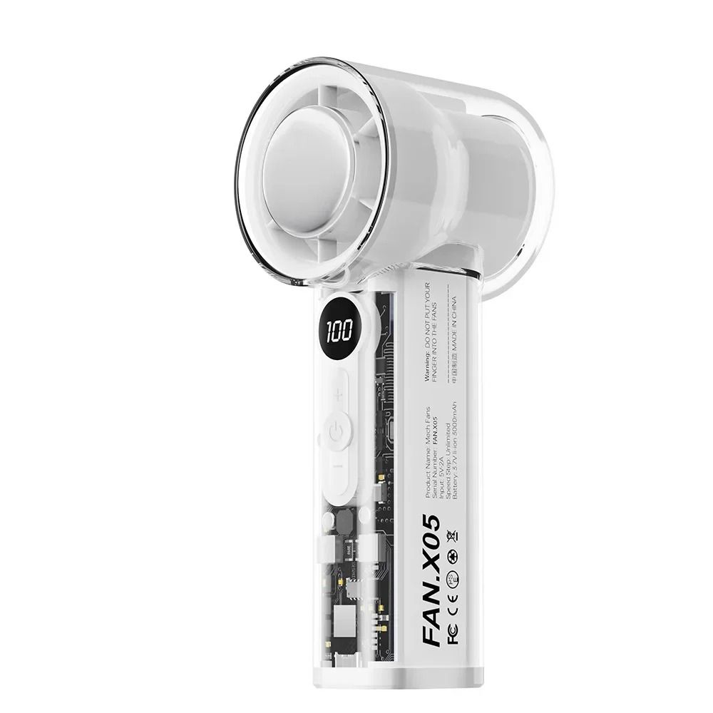 Semiconductor Cooling Handheld Fan 3000mAh Portable Ice Chill Mini Fan 7