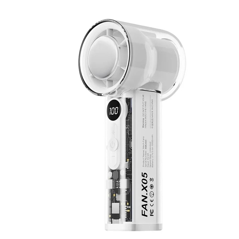 Semiconductor Cooling Handheld Fan 3000mAh Portable Ice Chill Mini Fan 7