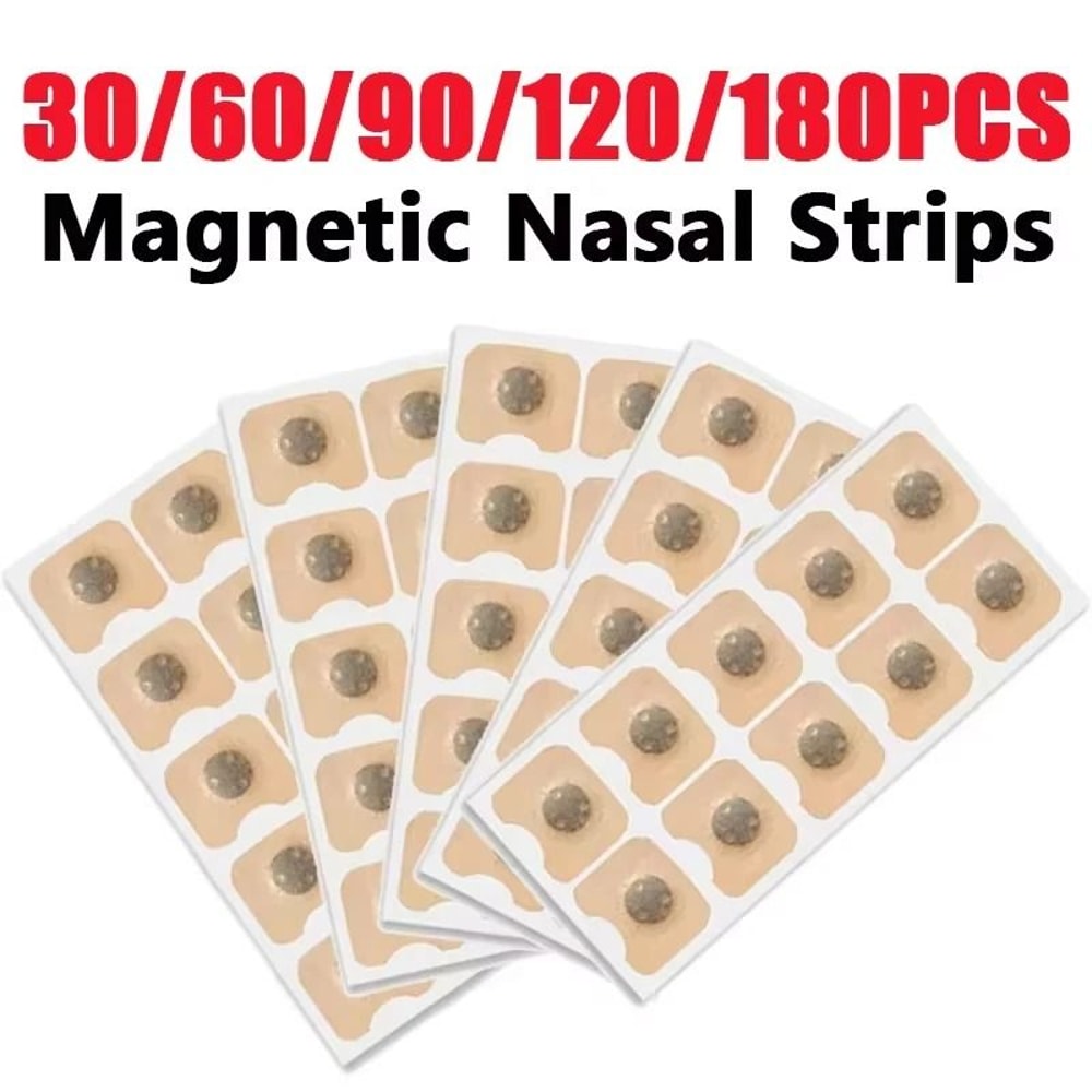 Magnetic Nasal Breathing Strips 30PCS Anti Snoring Nose Patches Sleep Aid 0