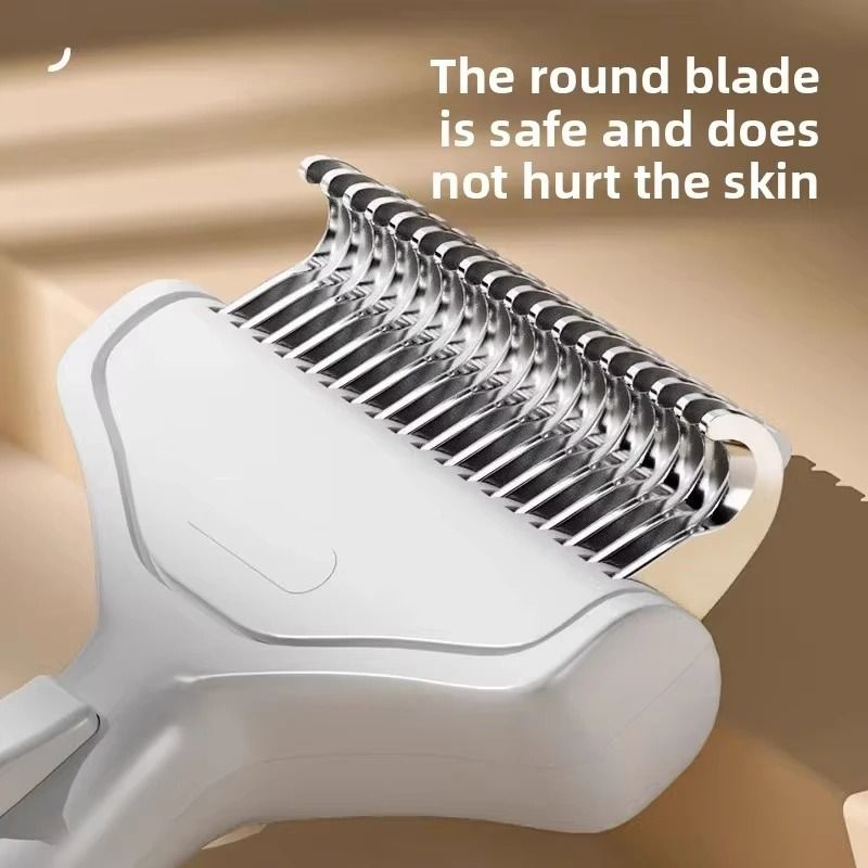 Stainless Steel Dog Dematting Comb Pet Grooming Hair Remover Brush 2