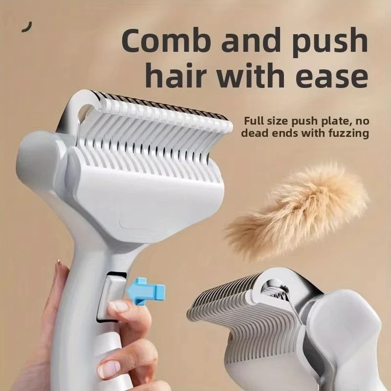 Stainless Steel Dog Dematting Comb Pet Grooming Hair Remover Brush 4