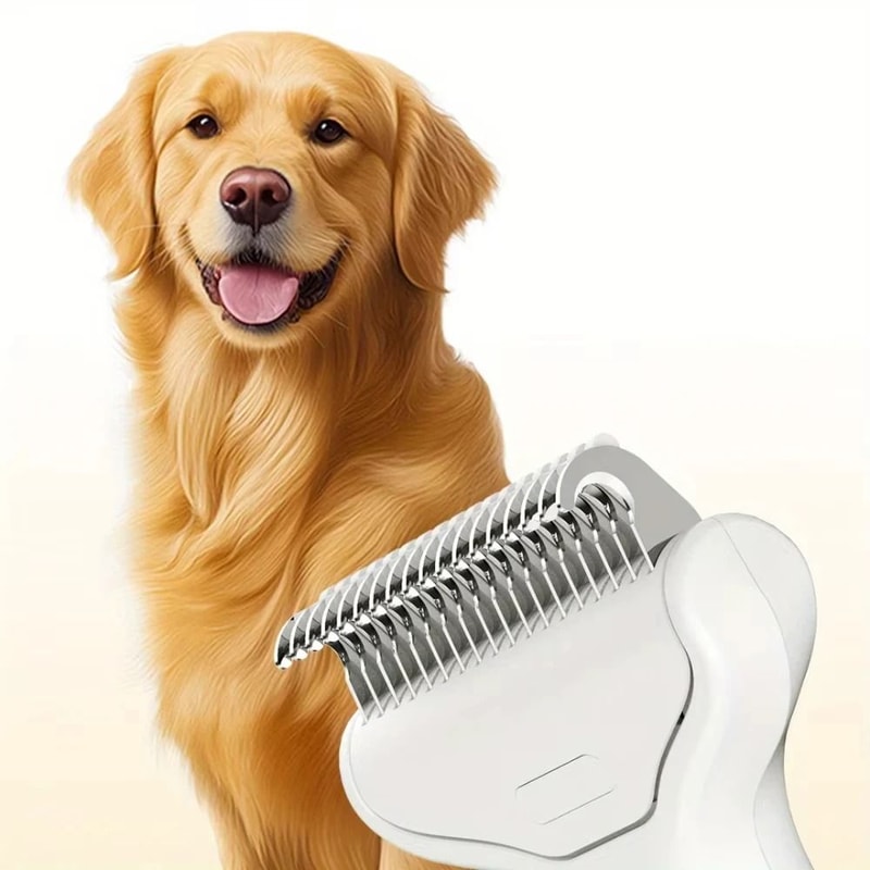 Stainless Steel Dog Dematting Comb Pet Grooming Hair Remover Brush 5