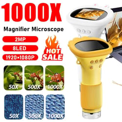 kids digital microscope 1000x with camera led educational science toy