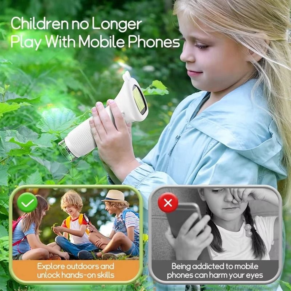 Kids Digital Microscope 1000X With Camera LED Educational Science Toy 2