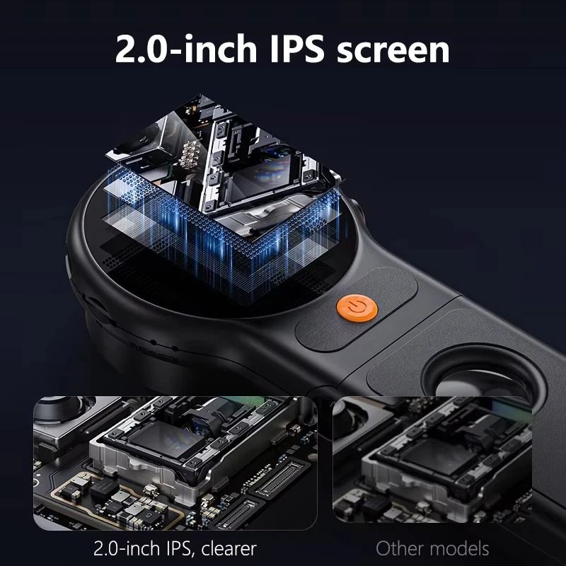 Autofocus 500X Digital Microscope With LED 2MP Camera Foldable Display 1