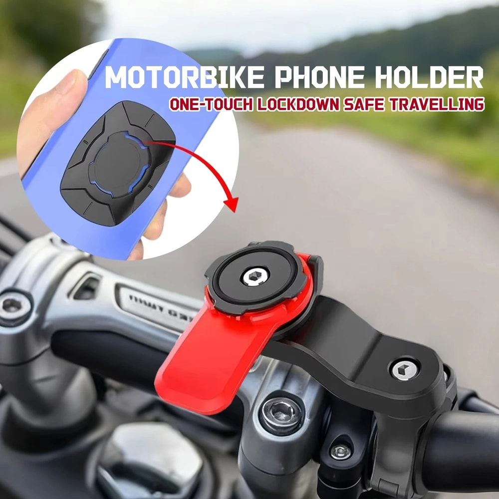 Magnetic Vacuum Phone Mount 360 Rotating Folding Motorcycle Bike Holder 0
