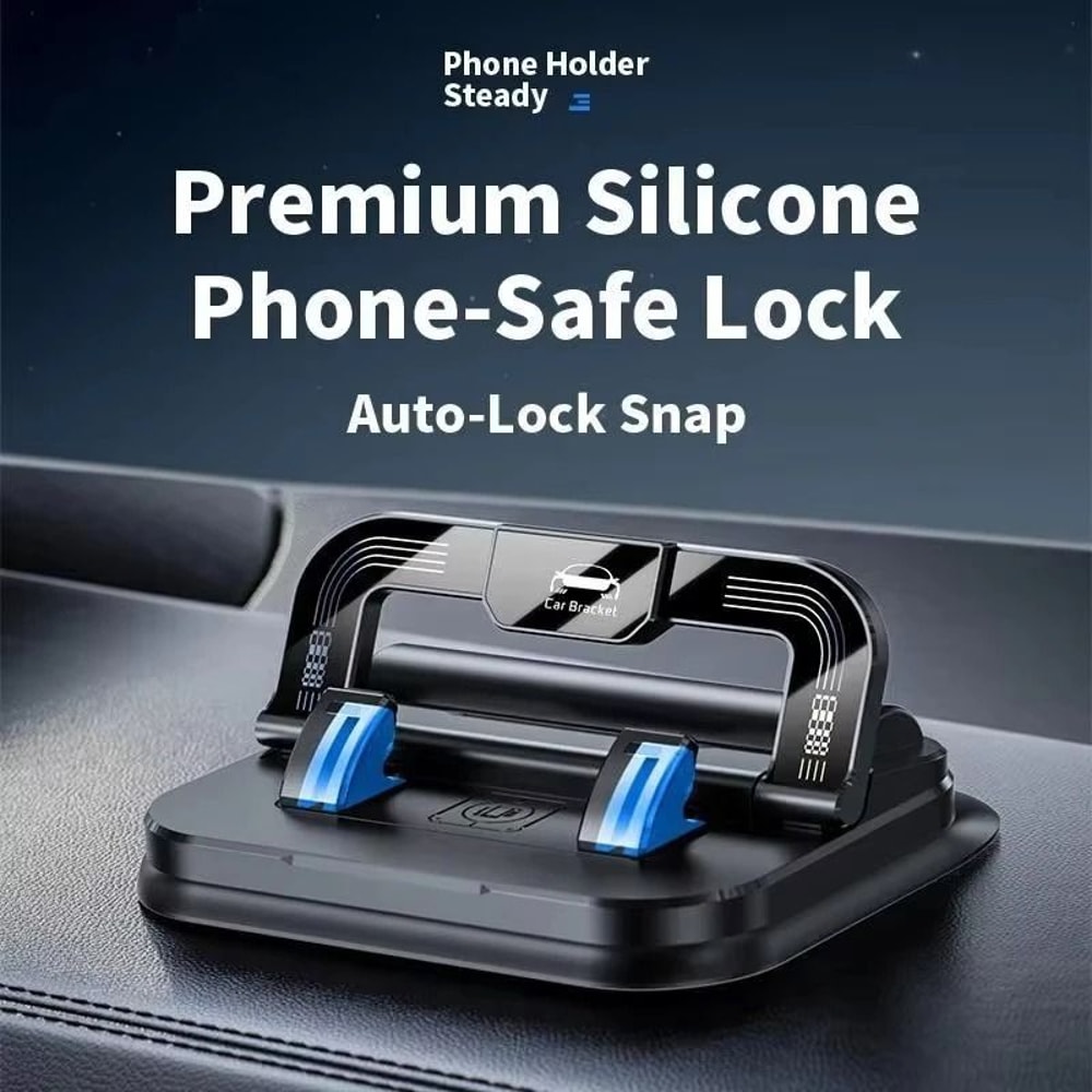 360 Rotating Magnetic Car Phone Holder Vacuum Suction Dashboard Mount 3