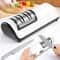 Rechargeable Electric Knife Sharpener Portable USB Quick Sharpening Tool With Non Slip Base 0