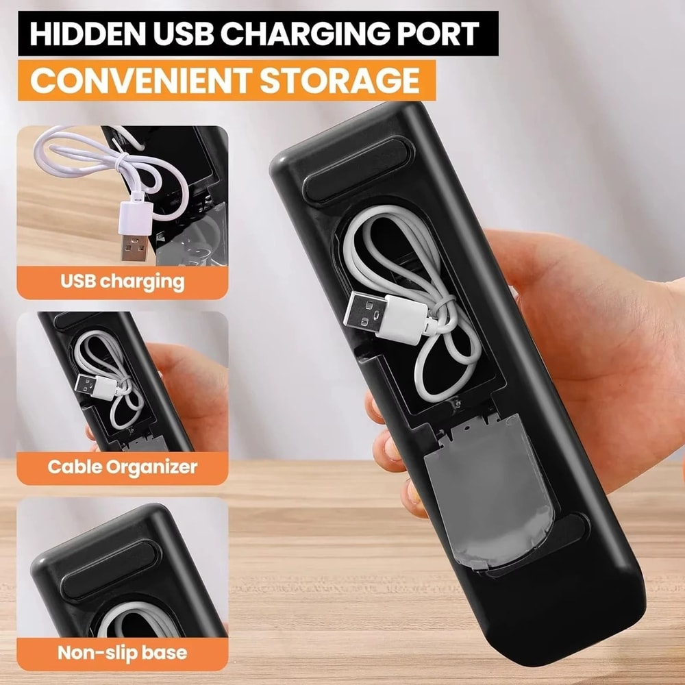 Rechargeable Electric Knife Sharpener Portable USB Quick Sharpening Tool With Non Slip Base 3