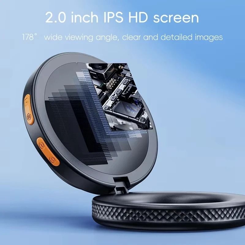 500X Digital Handheld Microscope 2in IPS Screen Foldable USB Rechargeable Magnifier 3