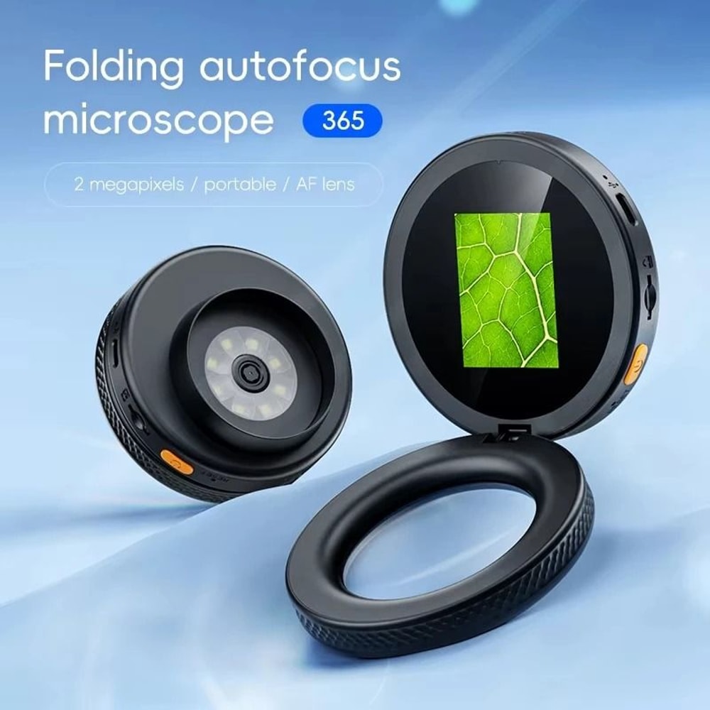 500X Digital Handheld Microscope 2in IPS Screen Foldable USB Rechargeable Magnifier 5