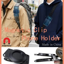magnetic belt clip phone holder hands free magsafe backpack mount with hook