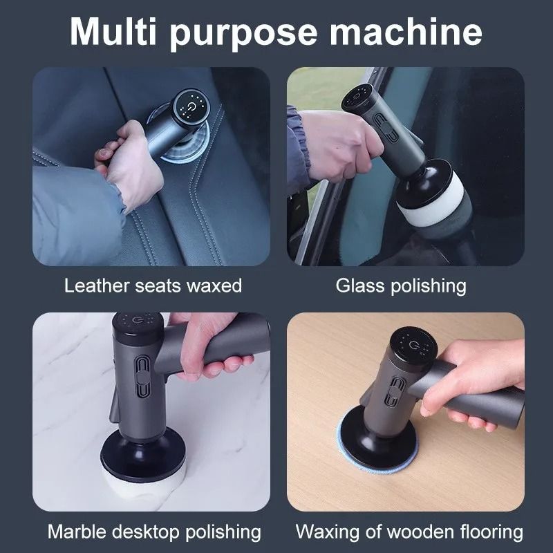 Wireless Handheld Car Polisher Rechargeable Buffer Waxing Machine Portable Detailing Tool 2